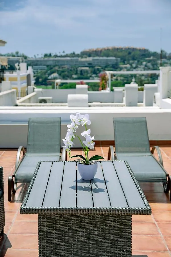 Captivating Coastal Townhouse In Aloha Pueblo With Amazing Mountain Views Marbella